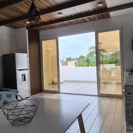 Moderno Depa Con Terraza Y Vista Extraordinaria Apartment มานซานิโญ ภายนอก รูปภาพ