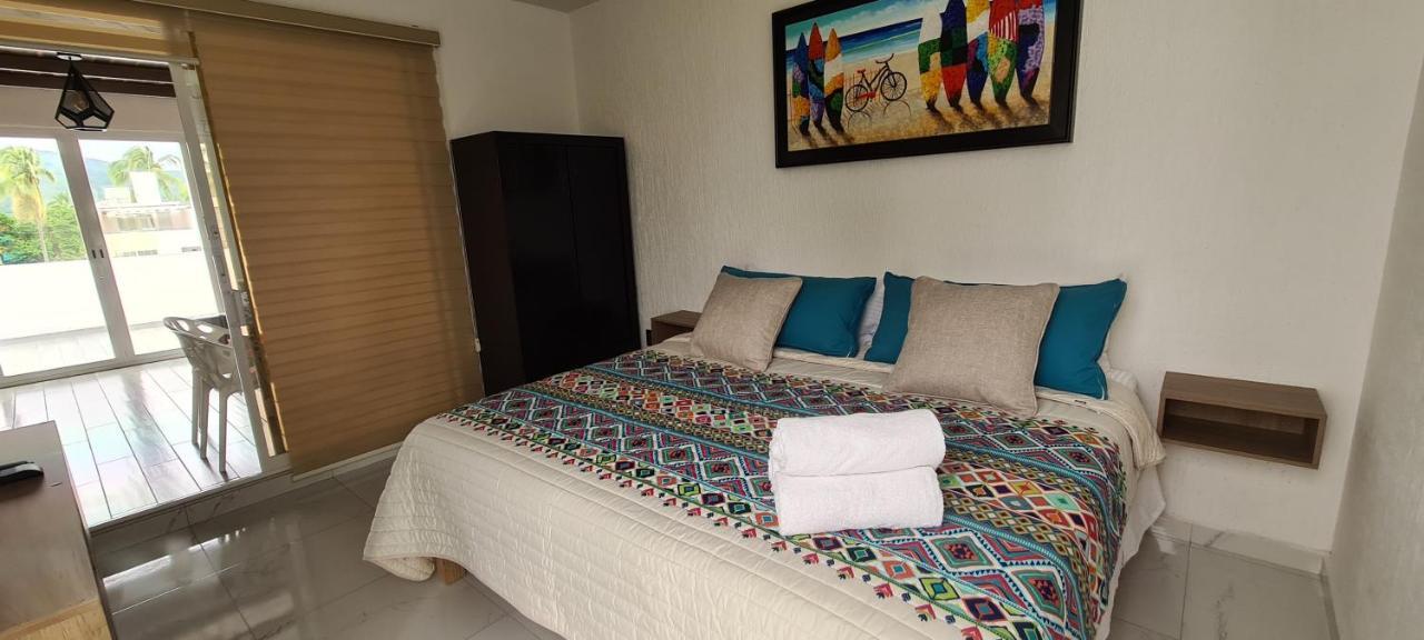 Moderno Depa Con Terraza Y Vista Extraordinaria Apartment มานซานิโญ ภายนอก รูปภาพ
