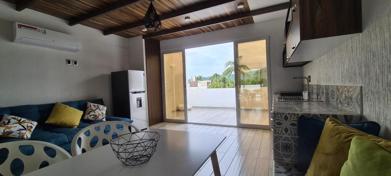 Moderno Depa Con Terraza Y Vista Extraordinaria Apartment มานซานิโญ ภายนอก รูปภาพ