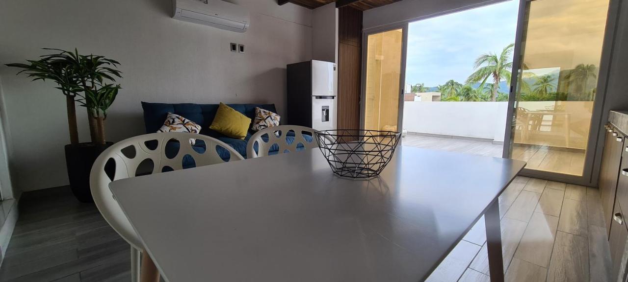 Moderno Depa Con Terraza Y Vista Extraordinaria Apartment มานซานิโญ ภายนอก รูปภาพ