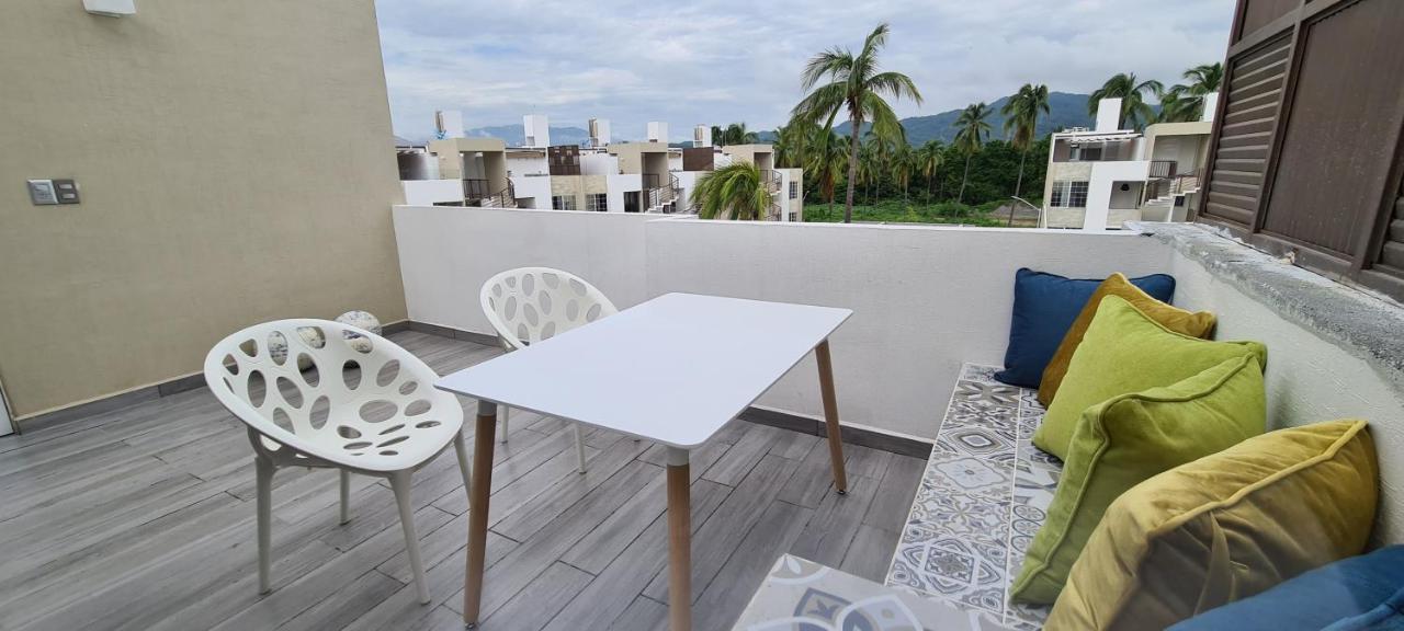 Moderno Depa Con Terraza Y Vista Extraordinaria Apartment มานซานิโญ ภายนอก รูปภาพ