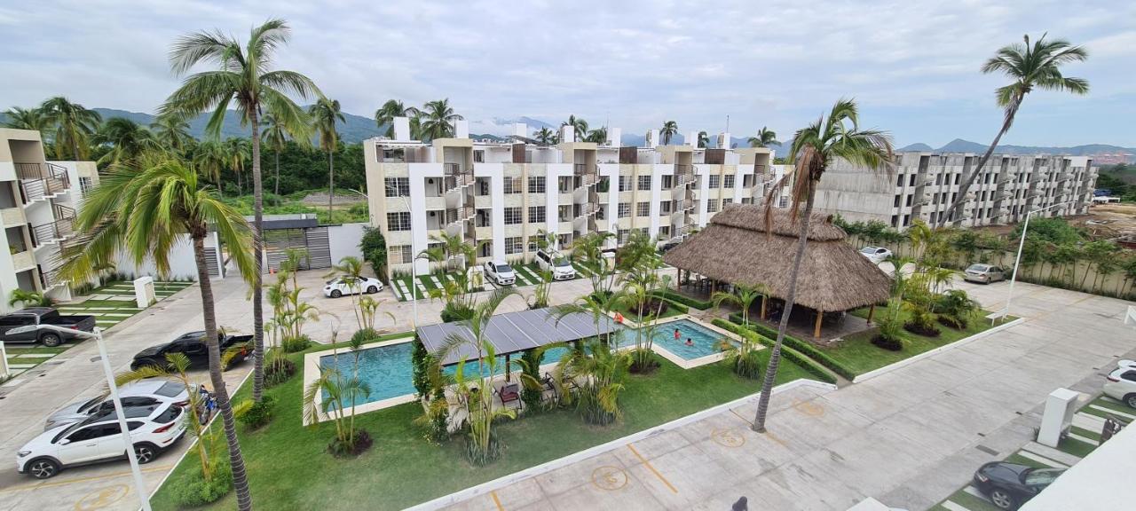 Moderno Depa Con Terraza Y Vista Extraordinaria Apartment มานซานิโญ ภายนอก รูปภาพ