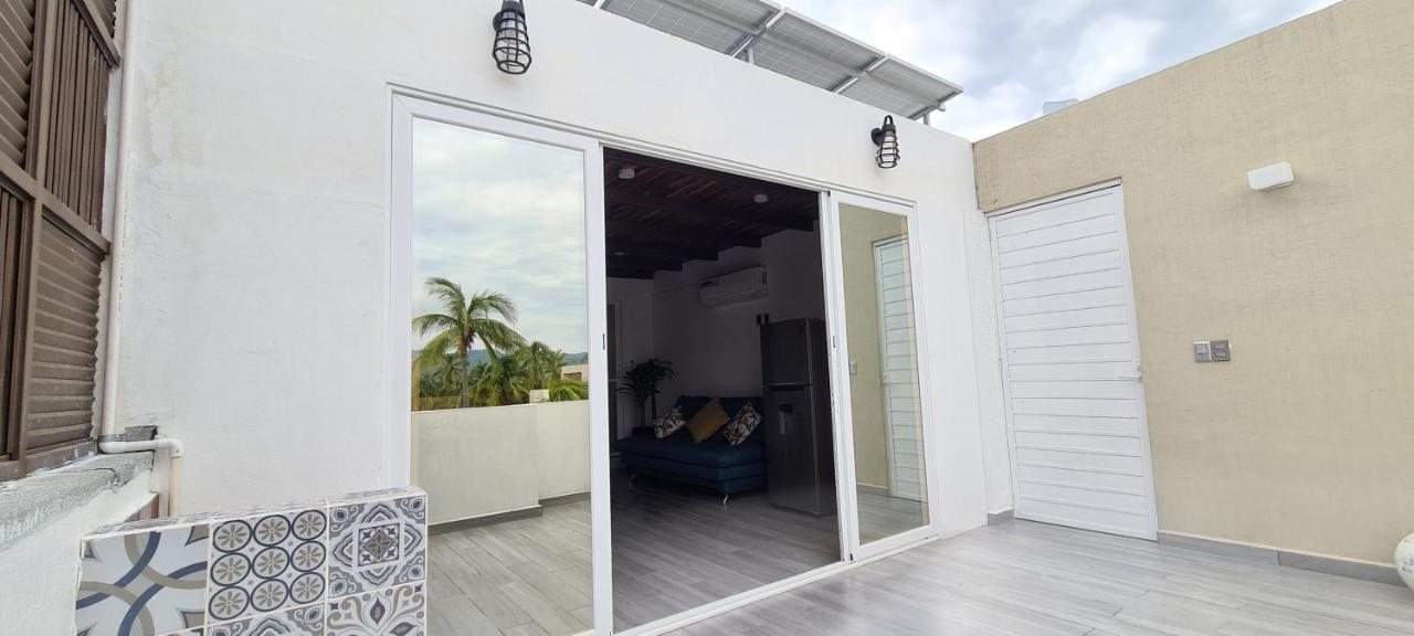 Moderno Depa Con Terraza Y Vista Extraordinaria Apartment มานซานิโญ ภายนอก รูปภาพ