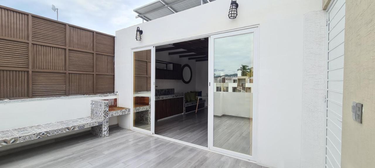 Moderno Depa Con Terraza Y Vista Extraordinaria Apartment มานซานิโญ ภายนอก รูปภาพ