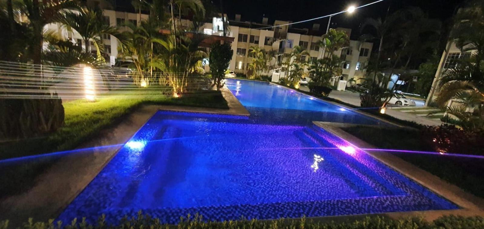 Moderno Depa Con Terraza Y Vista Extraordinaria Apartment มานซานิโญ ภายนอก รูปภาพ